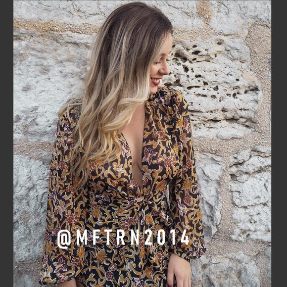 SOLD! ZARA Long Dress with Knot Detail - Picture 14 of 16